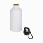Oregon 400 ml sublimation RCS recycled single wall stainless steel water bottle with carabiner - Image 4
