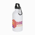 Oregon 400 ml sublimation RCS recycled single wall stainless steel water bottle with carabiner - Image 2
