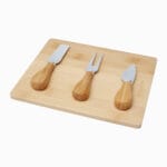 Ement bamboo cheese board set