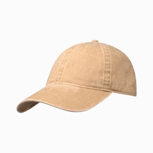 Grafton 6 panel washed cap - Oatmeal1