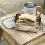 Titan 750 ml recycled stainless steel lunch box - Image 4