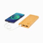 Tulda 10.000 mAh bamboo power bank - Image 7