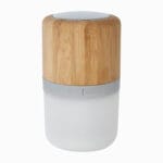 Aurea bamboo Bluetooth® speaker with light - Image 5