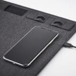 SUPERPAD - Multifunctional 2 tone 300D Polyester RPET mouse mat with 15W  wireless charger - Image 7